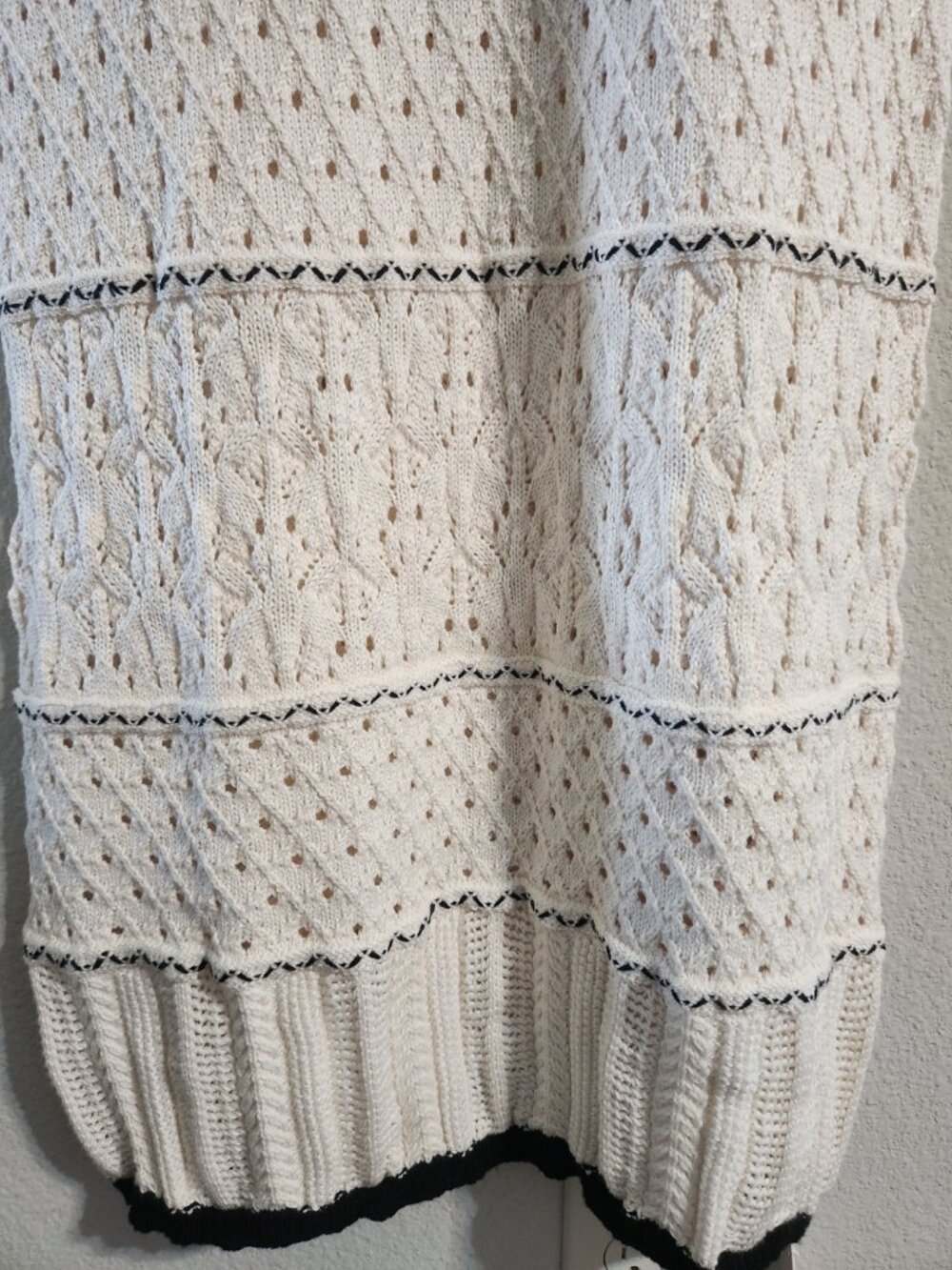 Commense NWT Paros Crochet Eyelet See Through Midi Dress Off-white size medium - Picture 4 of 7
